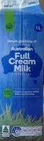 Mängden socker i Australian Full Cream Mill