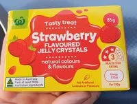 Mängden socker i Strawberry Flavoured Jelly Crystals