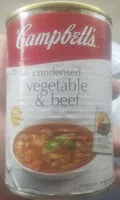 Mängden socker i Condensed Vegetable & Beef