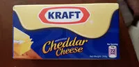 Mängden socker i Kraft Cheddar Cheese Block Blue Packing
