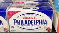Mängden socker i Cream cheese