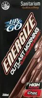 Mängden socker i Sanitarium Up &go Energize Choc 350ML