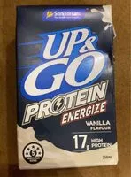 Mängden socker i Up & go vanilla ice protein