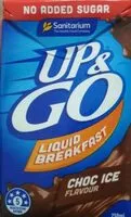Mängden socker i Up&Go Choc Ice (No added sugar)
