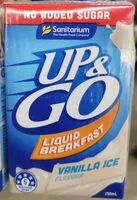 Mängden socker i Up & Go No Added Sugar