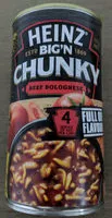 Mängden socker i Heinz Big'N Chunky Beef Bolognese