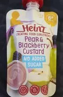 Mängden socker i Pear and BlackBerry Custard