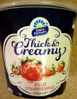 Mängden socker i Thick&Creamy Field strawberry