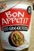 Mängden socker i Bon Apetit Super Thick Greek Natural Yoghurt