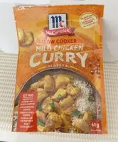 Mängden socker i mild chicken curry