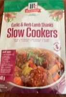 Mängden socker i Lamb shank herbs