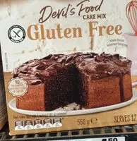 Mängden socker i Devils food cake mix gluten free