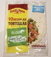Mängden socker i Old El Paso 10 Regular Tortillas