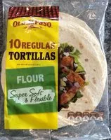 Mängden socker i 10 regular tortillas