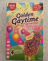 Mängden socker i Golden gaytime birthday cake
