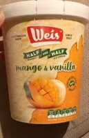 Mängden socker i mango & vanilla half and half sorbet ice cream