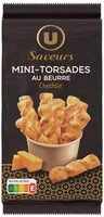 Mängden socker i Mini-Torsades au beurre Cheddar