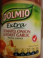 Mängden socker i Tomato, onion and roast garlic Pasta Sauce