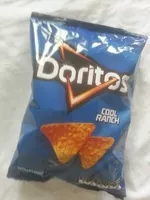 Mängden socker i Doritos Cool Ranch flavoured corn chips