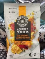 Mängden socker i Gormet crackers - aged cheddar and caramalised onion