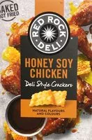 Mängden socker i Red rock deli honey soy chicken deli style crackers