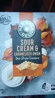 Mängden socker i Sour cream and onion deli style crackers