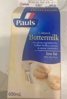 Mängden socker i Cultured buttermilk