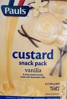 Mängden socker i Pauls custard snack pack