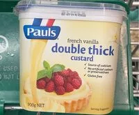 Mängden socker i Doubke thick custard
