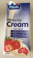 Mängden socker i Crème liquide