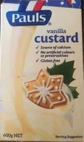 Mängden socker i Vanilla custard