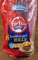 Mängden socker i Tiptop bakery hamburger rolls