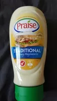 Mängden socker i Praise Traditional Creamy Mayonnaise 490G