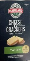 Mängden socker i Mainland cheese and crackers