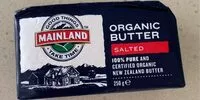 Mängden socker i Organic butter salted