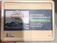 Mängden socker i Organic spread unsalted