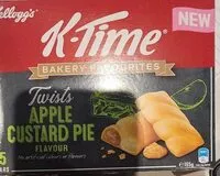 Mängden socker i Ktime twists apple custard pie