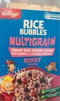 Mängden socker i Rice bubbles berry flavour