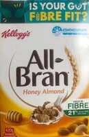 Mängden socker i All bran honey almond
