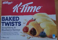 Mängden socker i K-Time Twists Strawberry & Blueberry Flavour