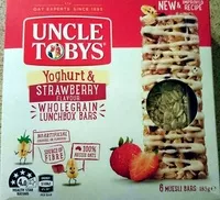 Mängden socker i Yoghurt Topps Muesli Bars Strawberry