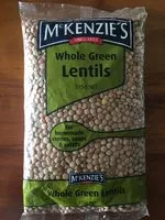 Mängden socker i Whole Green Lentils