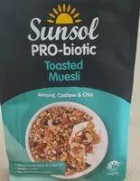 Mängden socker i Probiotic Toasted Muesli