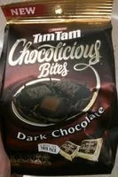 Mängden socker i Arnotts TimTam Chocolicious Bites Dark Cholocate