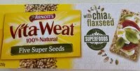 Mängden socker i Vita weat five super seed