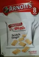 Mängden socker i Arnott's mini Scotch Finger