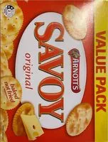 Mängden socker i Arnott’s Savoy crackers