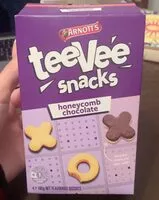 Mängden socker i Teevee snacks honeycomb chocolate