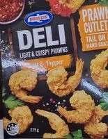 Mängden socker i Deli light and crispy prawns salt and pepper