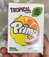 Mängden socker i Prima Tropical flavoured Juice